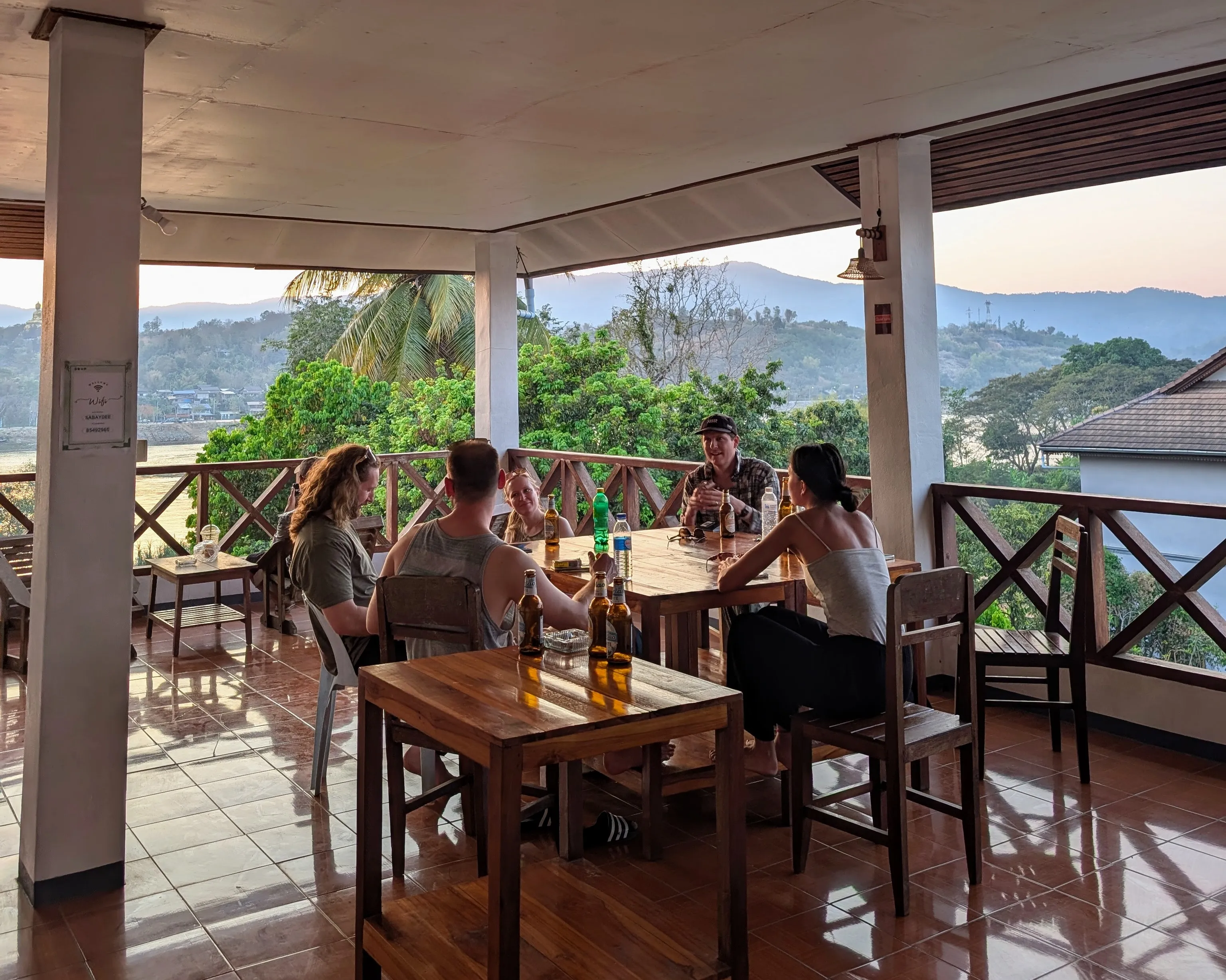 Cards on the balcony